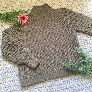 2/$35 Suzy Shier Grey Knit Mock Neck Sweater